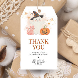 Little Boo Halloween Pumpkin Baby shower Favoriet Cadeaulabel