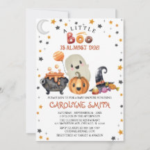 Little Boo Halloween Pumpkin Baby shower