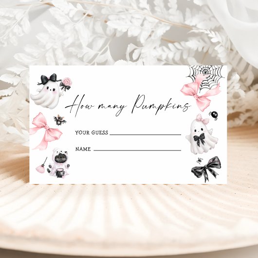 Little Boo Halloween raad eens hoeveel pompoenen e Informatiekaartje