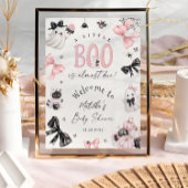 Little Boo Halloween Roze Baby shower Welkom Poster