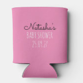 Little Boo Halloween Roze Meisje Baby shower Blikjeskoeler (Achterkant)