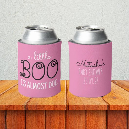 Little Boo Halloween Roze Meisje Baby shower Blikjeskoeler