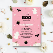 Little Boo Halloween Roze Meisje Baby shower Kaart
