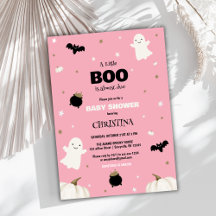 Little Boo Halloween Roze Meisje Baby shower