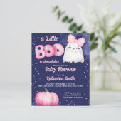 Little boo Halloween roze meisje baby shower uitno (Staand voorkant)