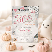 Little Boo Halloween Roze Meisje Ghost Baby shower Kaart