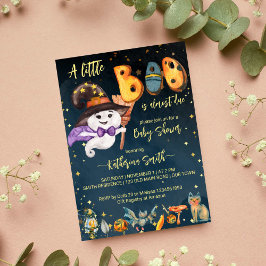 Little boo Halloween schattig baby spook baby show Kaart