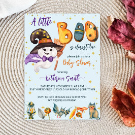 Little boo Halloween schattig baby spook baby show Kaart