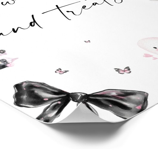 Little Boo Halloween snoepjes en lekkernijen Poster (Hoek)