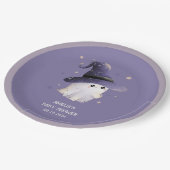 Little Boo Halloween spook paarse baby shower Papieren Bordje (Gekanteld)