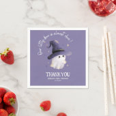 Little Boo Halloween spook paarse baby shower Servet (Insitu)