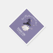 Little Boo Halloween spook paarse baby shower Servet (Hoek)