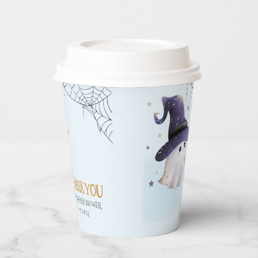 Little Boo Halloween spookjongen baby shower Papieren Bekers (Links)