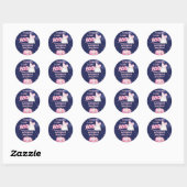 Little boo Halloween spookmeisje baby shower gunst Ronde Sticker (Vel)