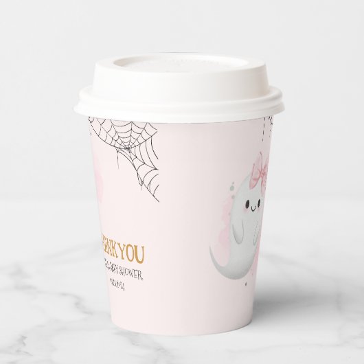 Little Boo Halloween spookmeisje baby shower Papieren Bekers (Links)