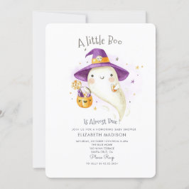 Little Boo Halloween Thema Herfst Baby shower Kaart
