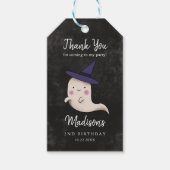 Little Boo Halloween Witch Ghost Birthday Party Cadeaulabel (Voorkant)