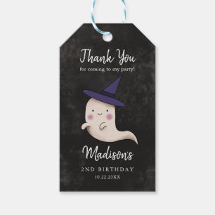 Little Boo Halloween Witch Ghost Birthday Party Cadeaulabel