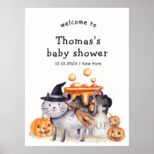 Little Boo Heksenkat Brouwende Baby Shower Welkom 