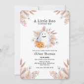 Little Boo Herfst Boho Ghost Halloween Baby shower Kaart (Voorkant)