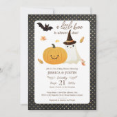 Little Boo Herfst Halloween Baby shower Uitnodigin Kaart (Voorkant)