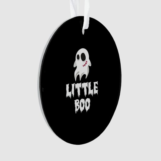 Little Boo In Halloween Cool Graphic Ornament (voorkant)