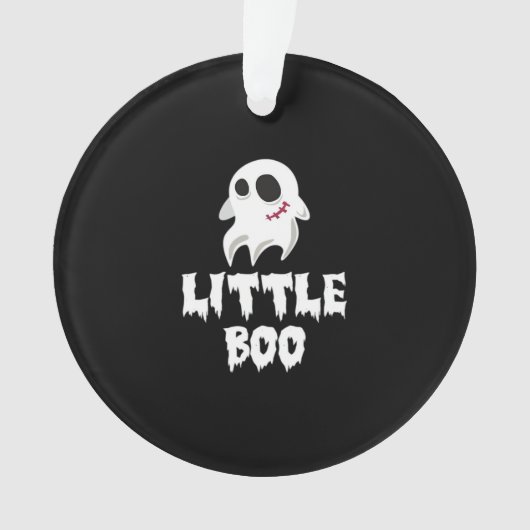 Little Boo In Halloween Cool Graphic Ornament (voorkant)