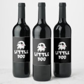 Little Boo In Halloween Cool Graphic Wijn Etiket (Flessen)