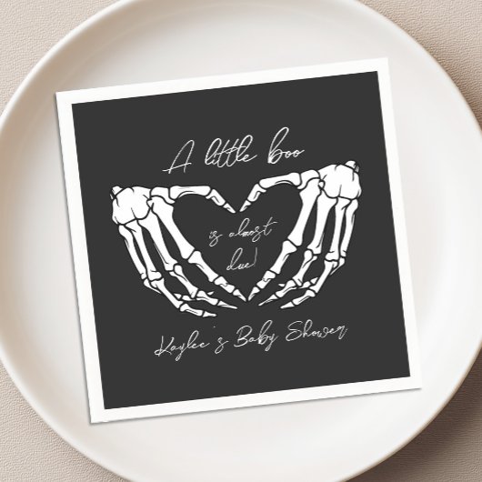 Little Boo Is Almost Due Baby Shower Servetten