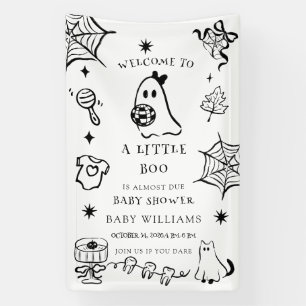 Little Boo Is Almost Due Baby Shower Slinger Spandoek