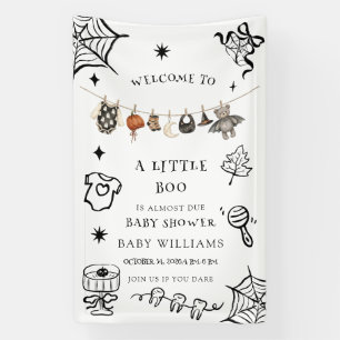 Little Boo Is Almost Due Baby shower slinger Spandoek