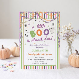 Little Boo is Almost Due Baby Shower Uitnodiging