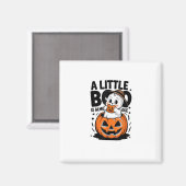 Little Boo Is Almost Due Cute Halloween Pregnancy  Magneet (Voorkant / Achterkant)