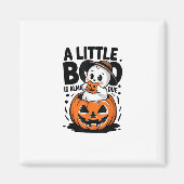 Little Boo Is Almost Due Cute Halloween Pregnancy  Magneet (Voorkant)