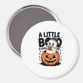 Little Boo Is Almost Due Cute Halloween Pregnancy  Magneet (Voorkant / Achterkant)
