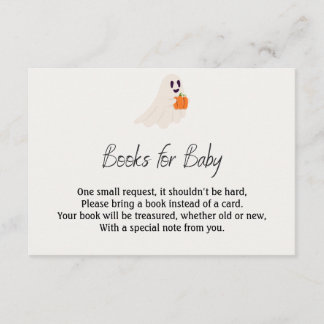 Little Boo Is Almost Due Halloween Baby Shower Informatiekaartje