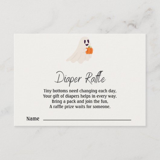 Little Boo Is Almost Due Halloween Baby Shower Informatiekaartje (Voorkant)