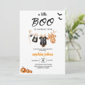 Little Boo is Almost Halloween Baby Shower cloths Kaart (Staand voorkant)