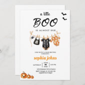 Little Boo is Almost Halloween Baby Shower cloths Kaart (Voorkant / Achterkant)