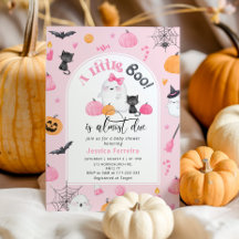 Little Boo is bijna Due roze meisje baby shower