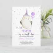 Little Boo is bijna het gevolg van Baby shower Kaart (Staand voorkant)