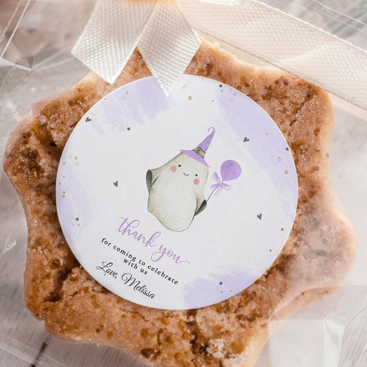 Little Boo is bijna het gevolg van Baby shower Ronde Sticker