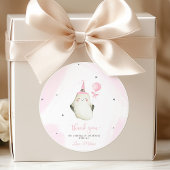 Little Boo is bijna het gevolg van Baby shower Ronde Sticker