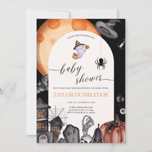 Little Boo is bijna het gevolg van Halloween Baby  Kaart (Voorkant)