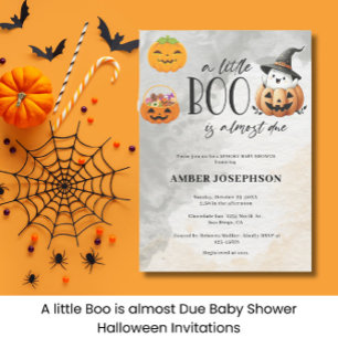 Little Boo is bijna het gevolg van Halloween Baby Kaart