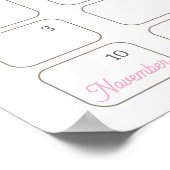 Little Boo is bijna jarig Baby shower Poster (Hoek)