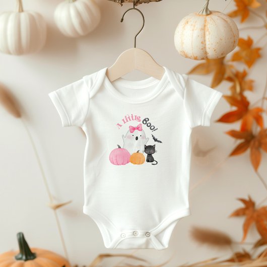 Little Boo is bijna jarig roze babyshower Romper
