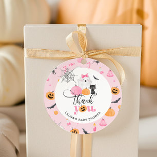 Little Boo is bijna te baby shower dank u Bedankjes Labels