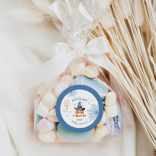 Little Boo is bijna te wijten aan Halloween Baby B Ronde Sticker