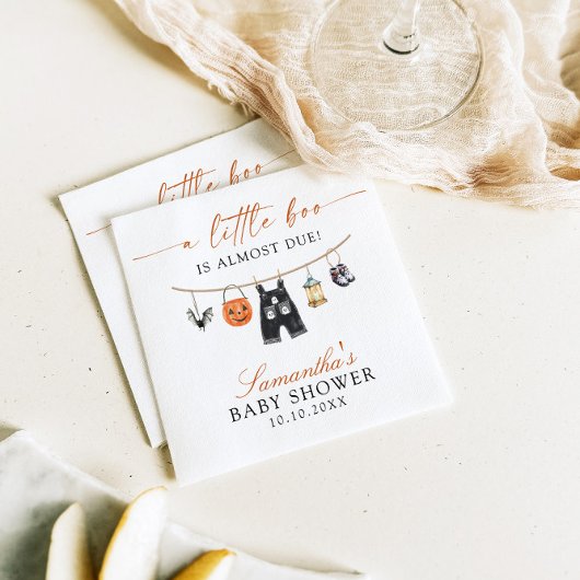 Little Boo is bijna te wijten aan Halloween Baby s Servet